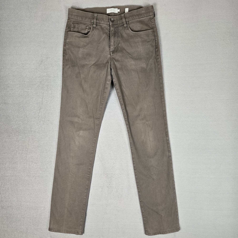 VINCE Essential Five-pocket Twill Pants Mens 30x32 Brown Slim Style MS121-2248